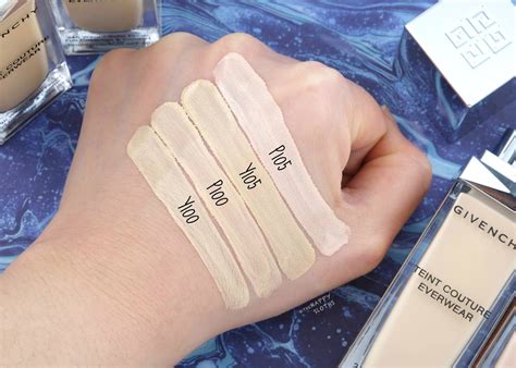 givenchy teint couture foundation swatches|givenchy teint couture everwear concealer.